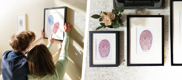 Макро фото отпечатка 21х30 см для двоих